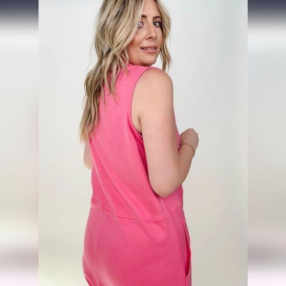 New Zenana Solid Sleeveless Harem Jumpsuit - Picture 6 of 16